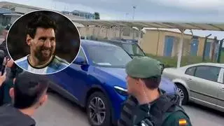 Messi ya está en Asturias: así fue el recibimiento en el aeropuerto