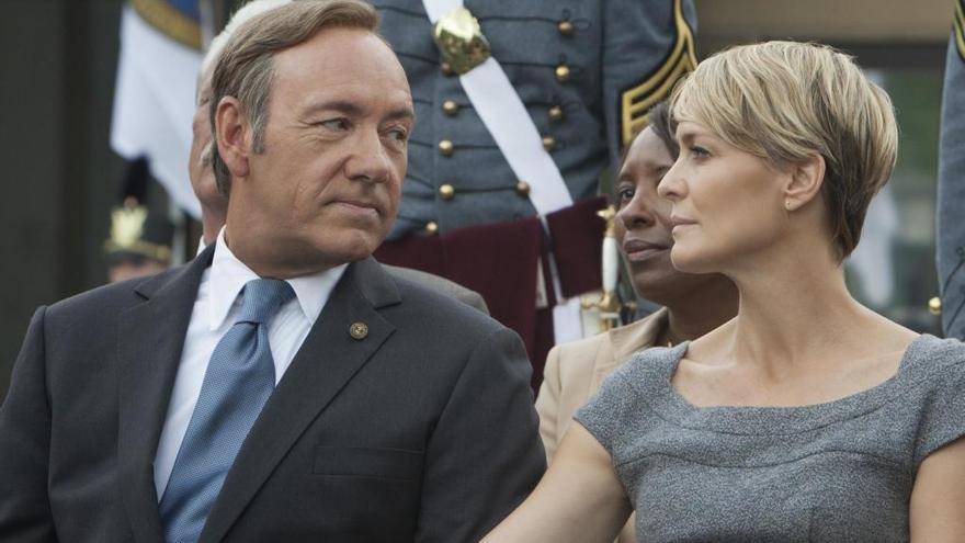 Kevin Spacey y Robin Wright protagonizan &#039;House of cards&#039;.
