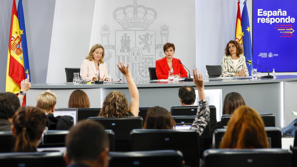 Rueda de prensa tras la reunión del Consejo de Ministros.