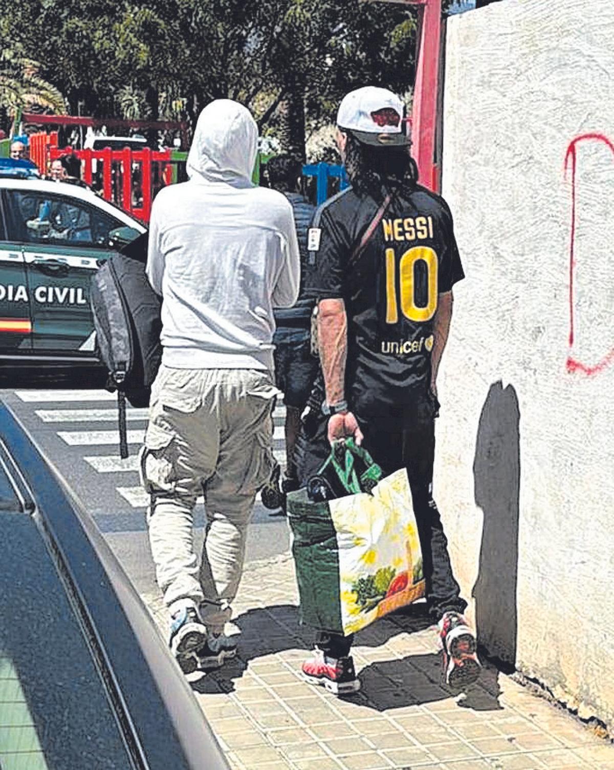 Imagen del desalojo que tuvo lugar el pasado miércoles en Vecindario.