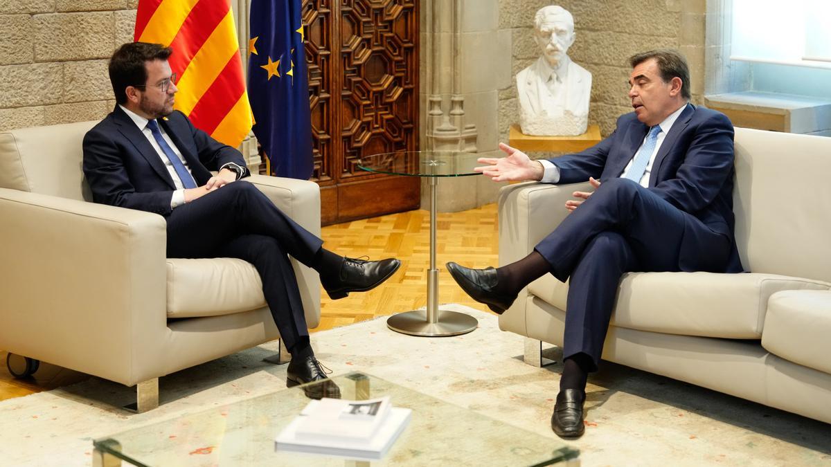 El presidente Pere Aragonés se reune con el vicepresidente de la Comisión Europea