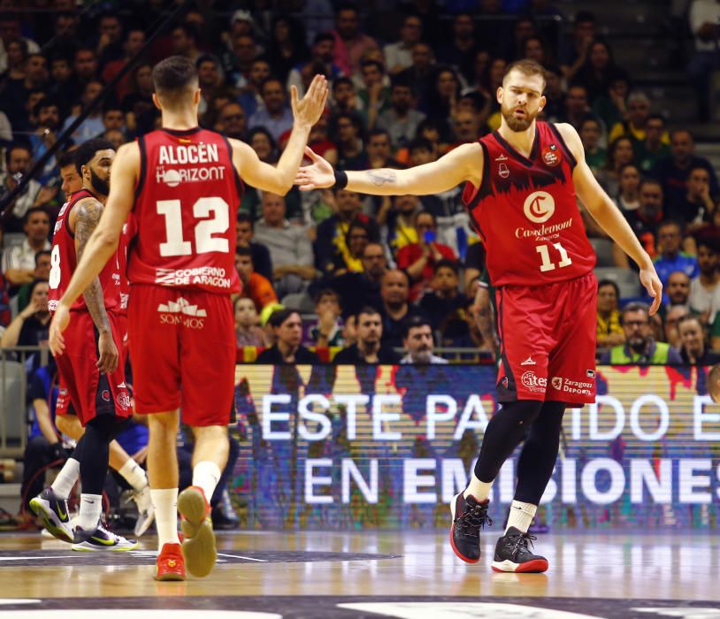 Victoria del Unicaja ante el Zaragoza en la Copa del Rey 2020.