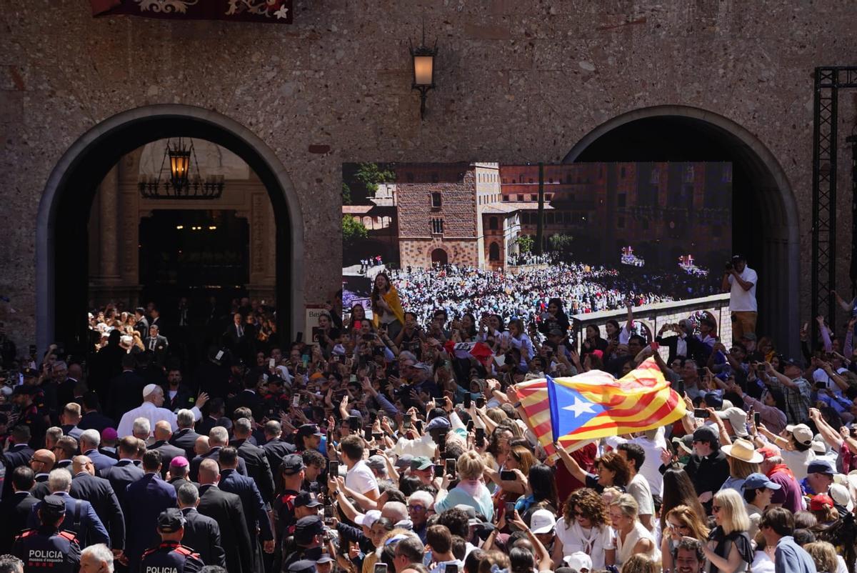 La visita històrica del Papa a Montserrat, en imatges La visita històrica del Papa a Montserrat, en imatges