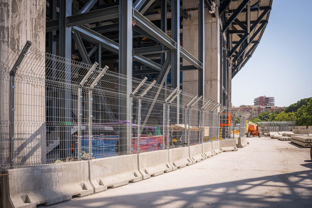 Obras en el nuevo estadio del Fútbol Club Barcelona