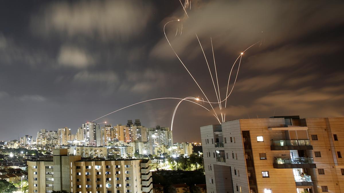 La Cúpula de Hierro de Israel, en acción.