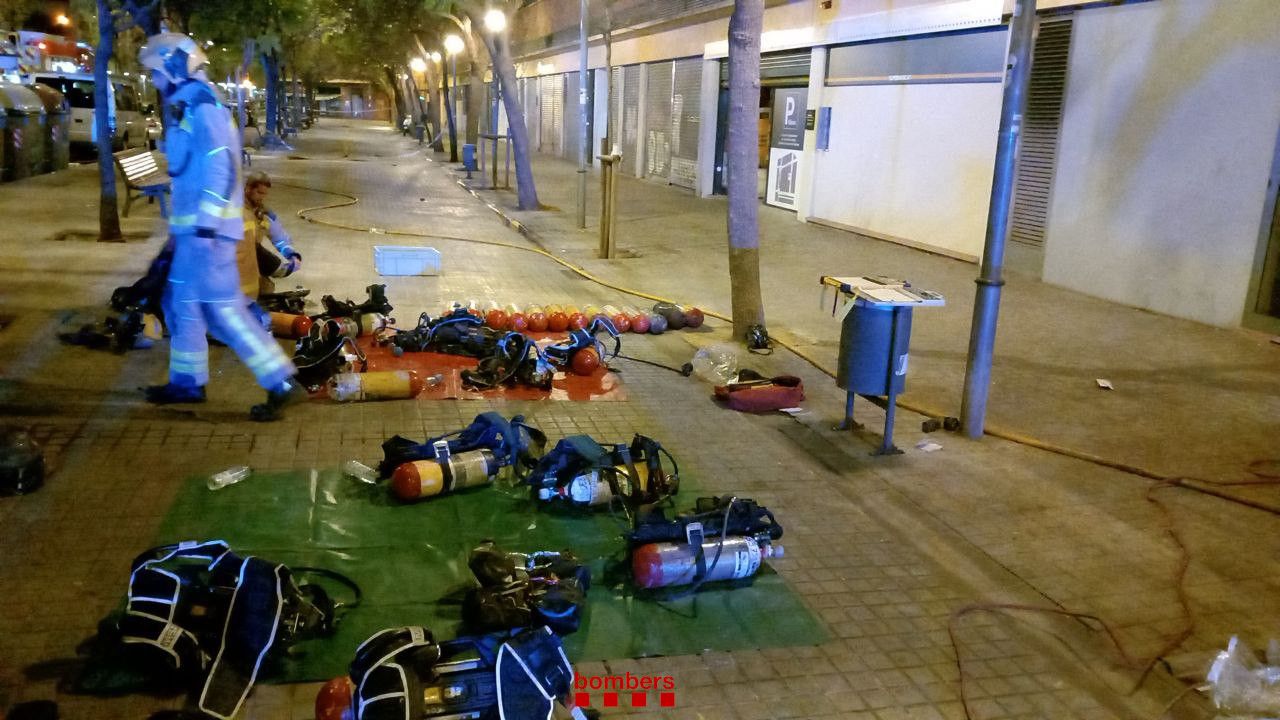 Incendio en L'Hospitalet de Llobregat.