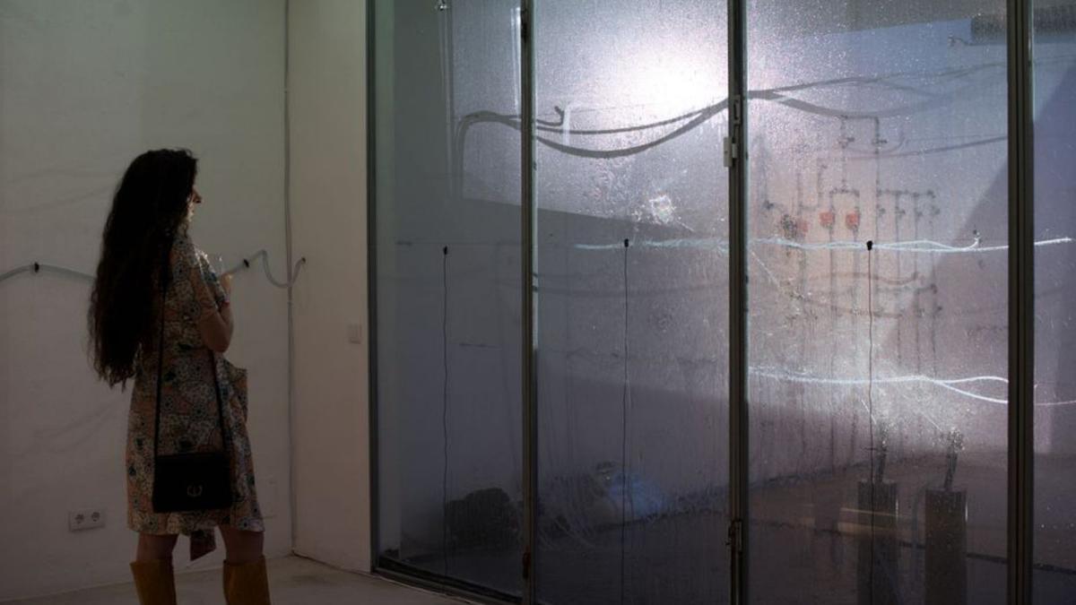 La instalación de los artistas en La Carpintería en una edición de Ses12naus