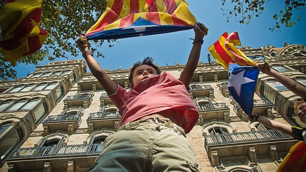 Las fotografías de los lectores de la manifestación de la Diada.