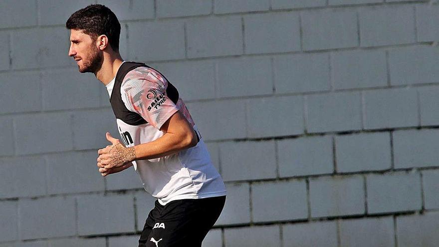 Cristiano Piccini, en un entrenamiento antes del parón provocado por la pandemia.