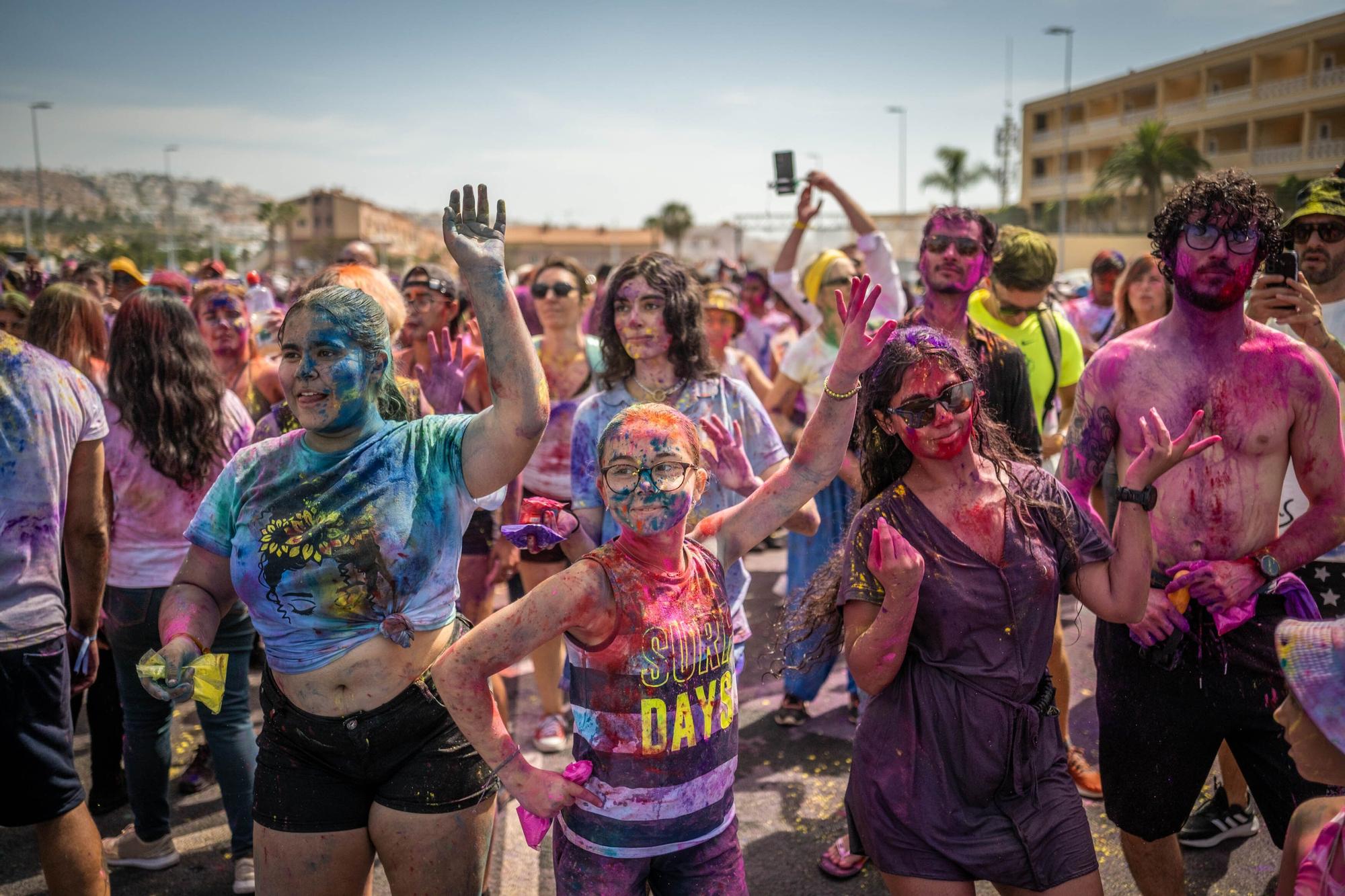 Celebración del Holi en Adeje