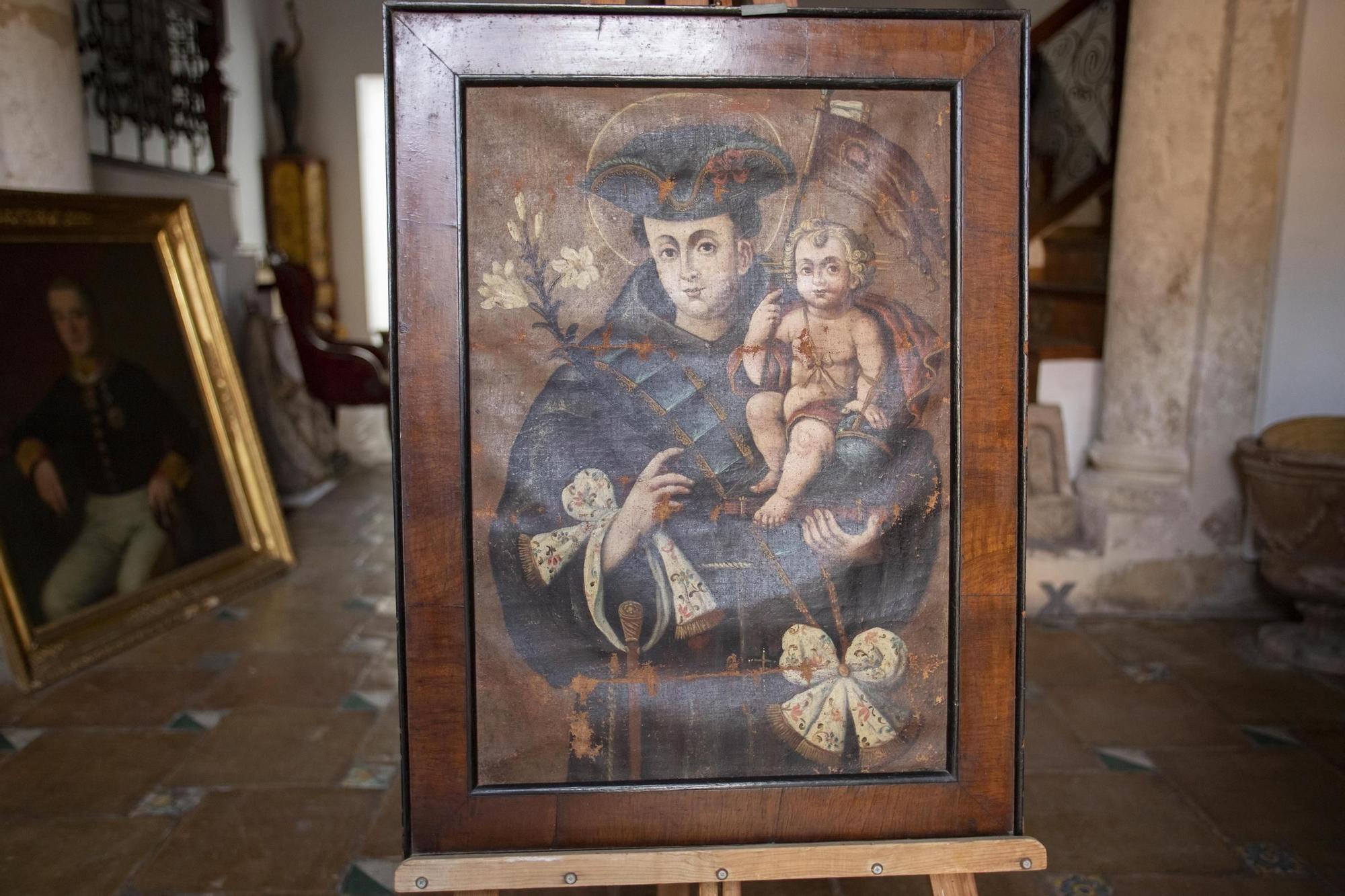 Un anticuario adquiere en Xàtiva un San Antonio de Padua pintado por el sobrino del retratista de Felipe V