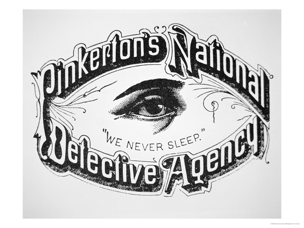 El logotipo de la Agencia Pinkerton.