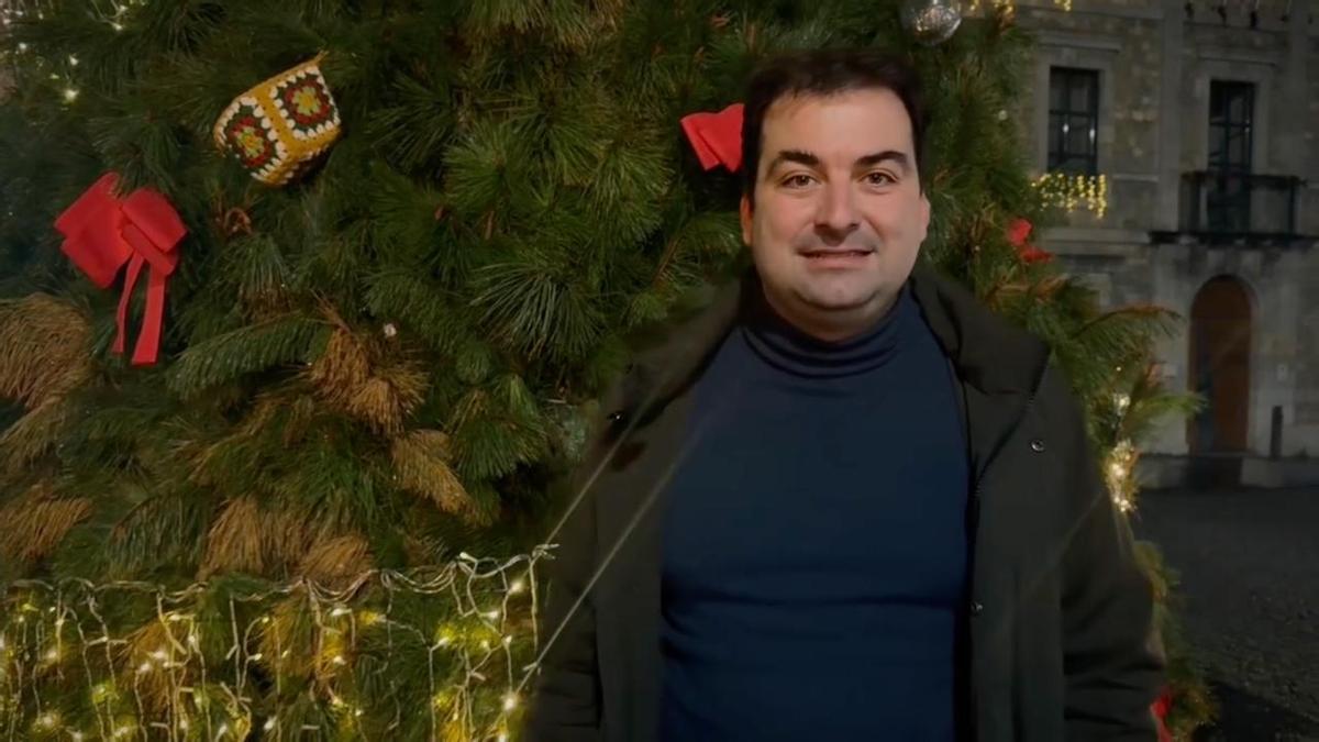En vídeo: el mensaje navideño del alcalde de Salas, Sergio Hidalgo