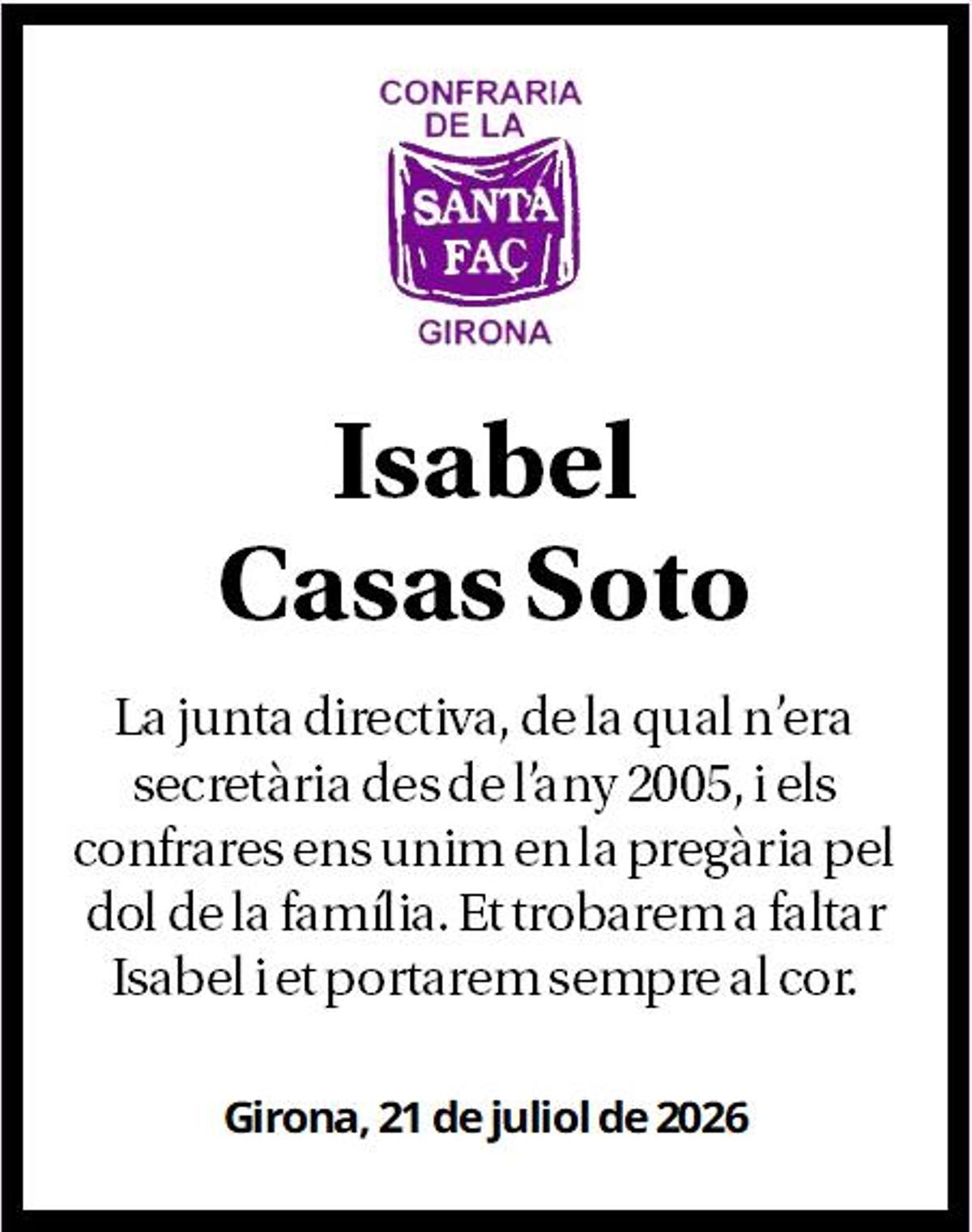 Isable Casas Soto