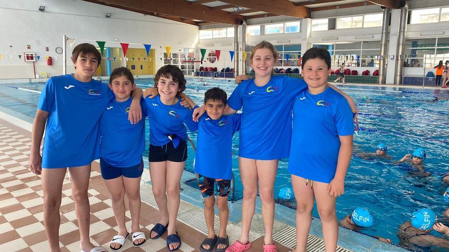 Podio para los nadadores del CN Xàtiva en la jornada de la Liga Benjamín en Oliva