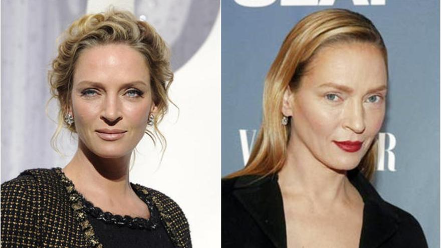 El antes y el ahora de Uma Thurman.