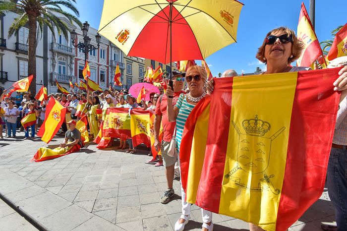 Concentración por la unidad de España, en la ...