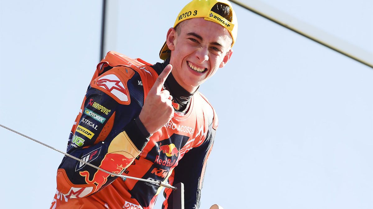 Pedro Acosta, flamante campeón del mundo de Moto3 a sus 17 años