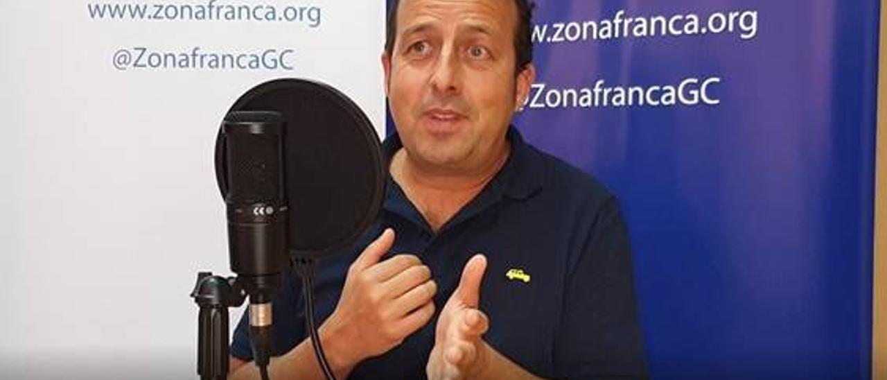 Óscar Bergasa, presidente de la Asociación Marítima Canaria (AMACA), durante la entrevista en ‘Conversaciones Francas&#039;.