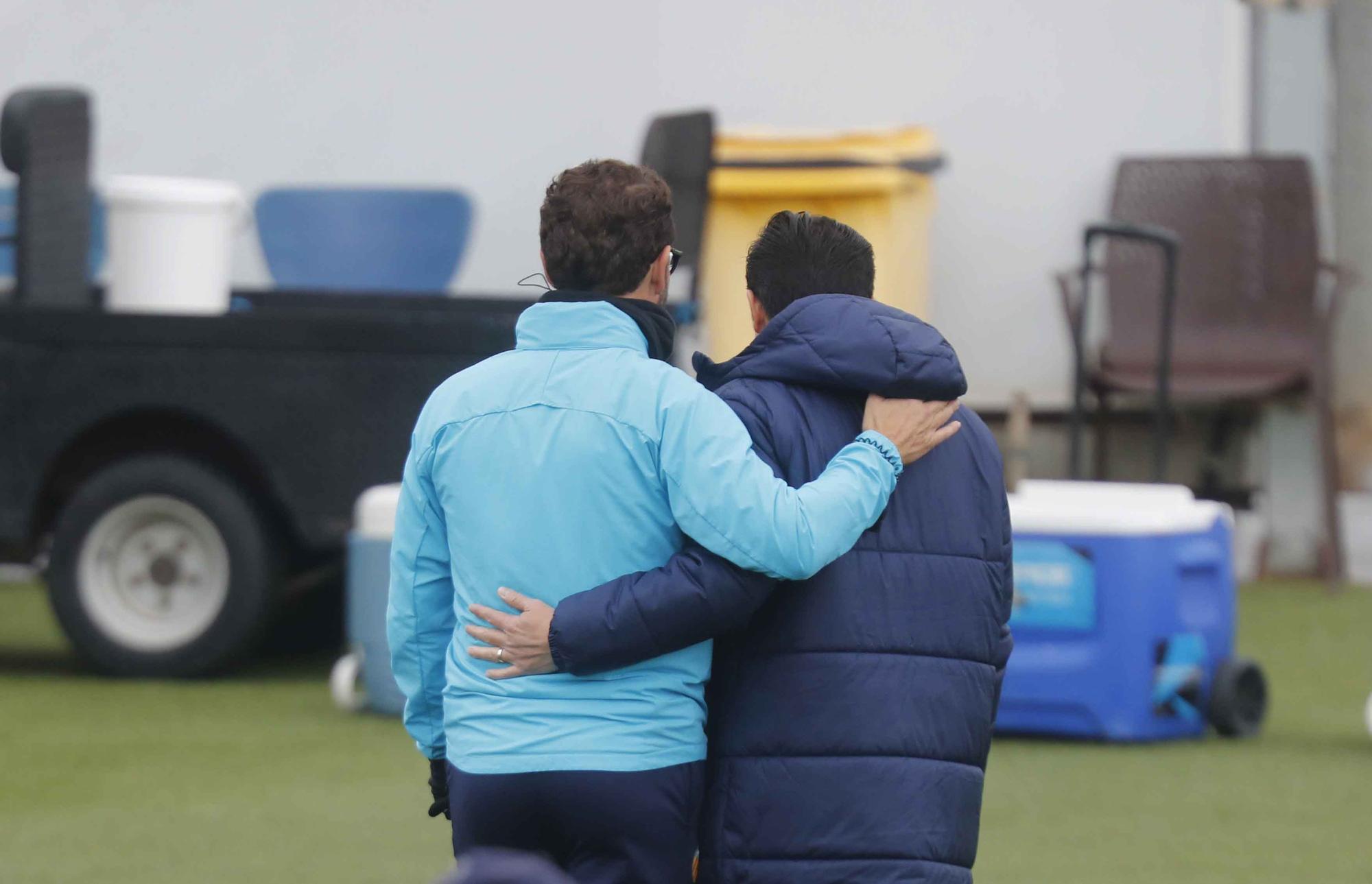 Última sesión antes del partido frente a la Real Sociedad para el Valencia