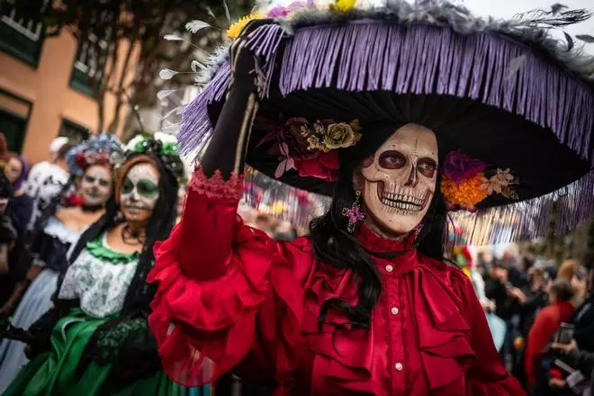 Desfile de catrinas en La Laguna