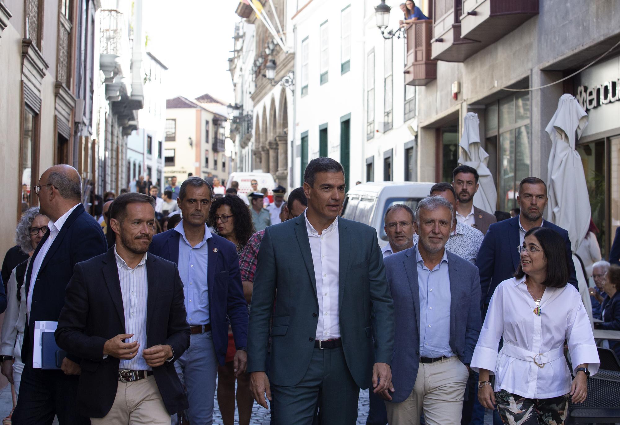 Pedro Sánchez visita La Palma