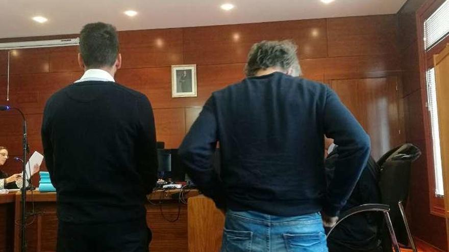 Los dos acusados en el juicio celebrado ayer.