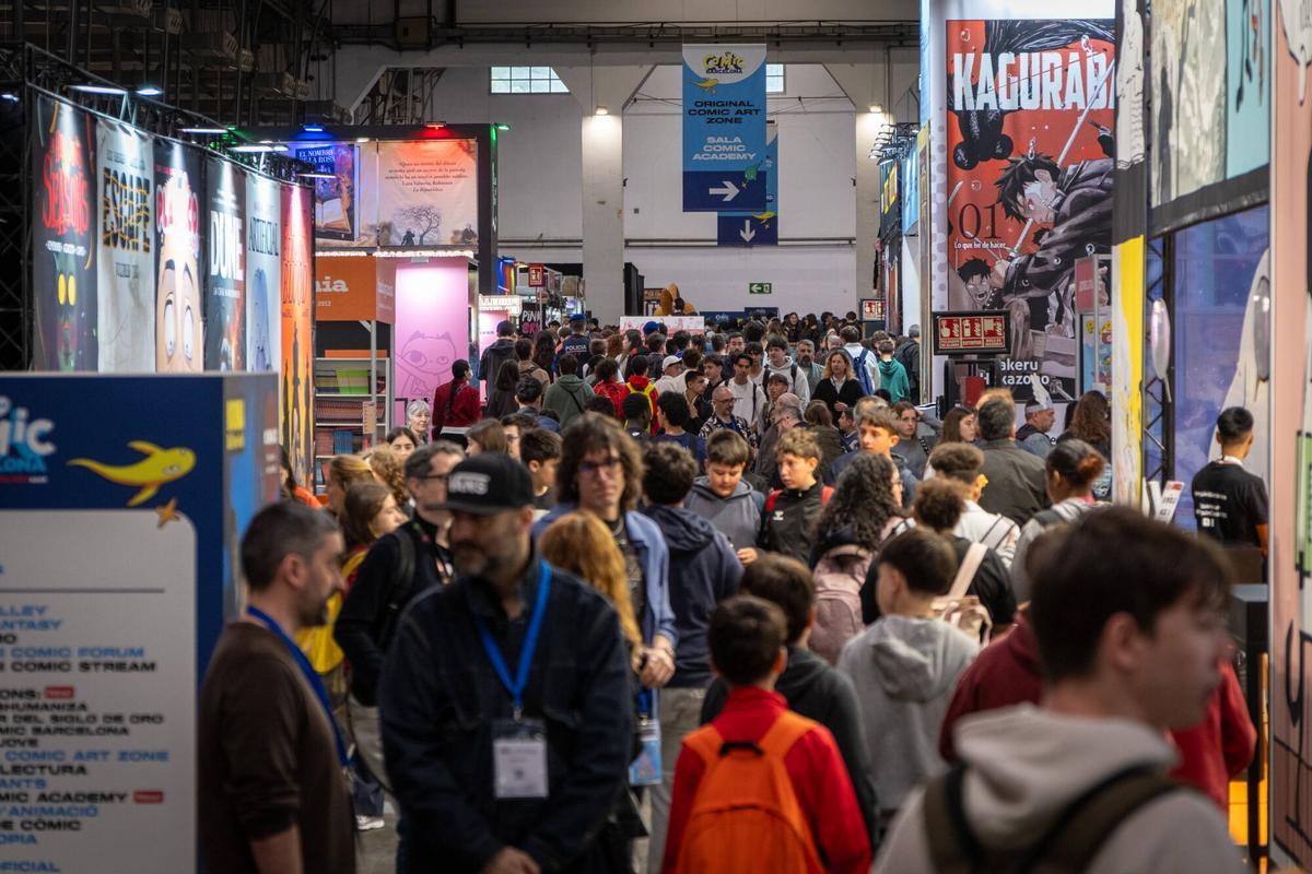 Ambiente del salón del comic de Barcelona