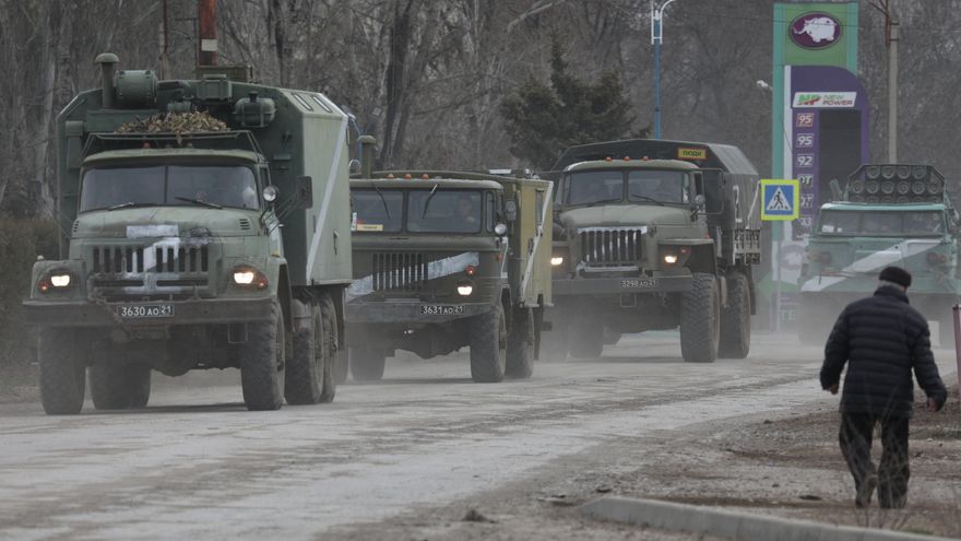 Las tropas del ejército ruso avanzan hacia Kiev