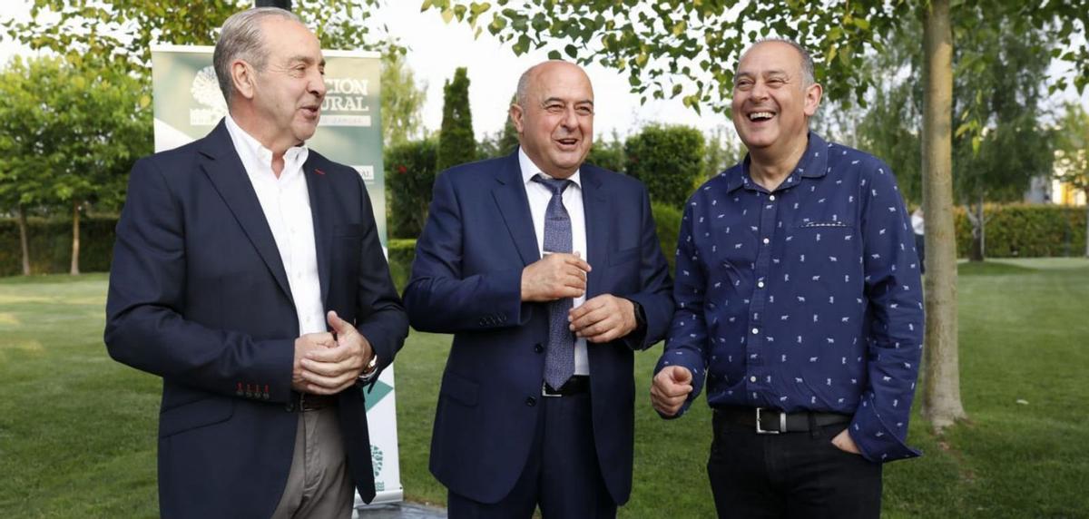 Cipriano García, Feliciano Ferrero y Nicanor Santos.