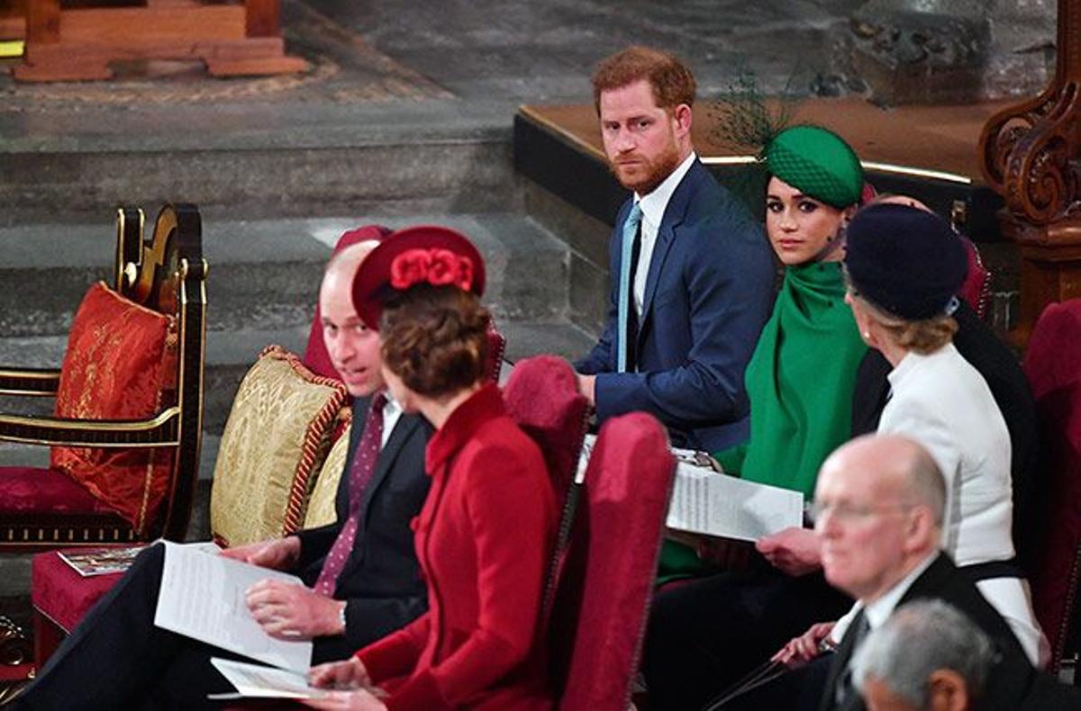 Meghan Markle y Kate Middleton, en la ceremonia de la Commonwealth