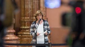 La consellera d’Ensenyament compareix davant els mitjans després de declarar davant el jutge per la consulta del 9-N.