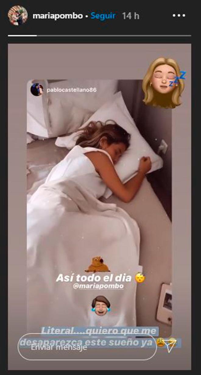 María Pombo dormida