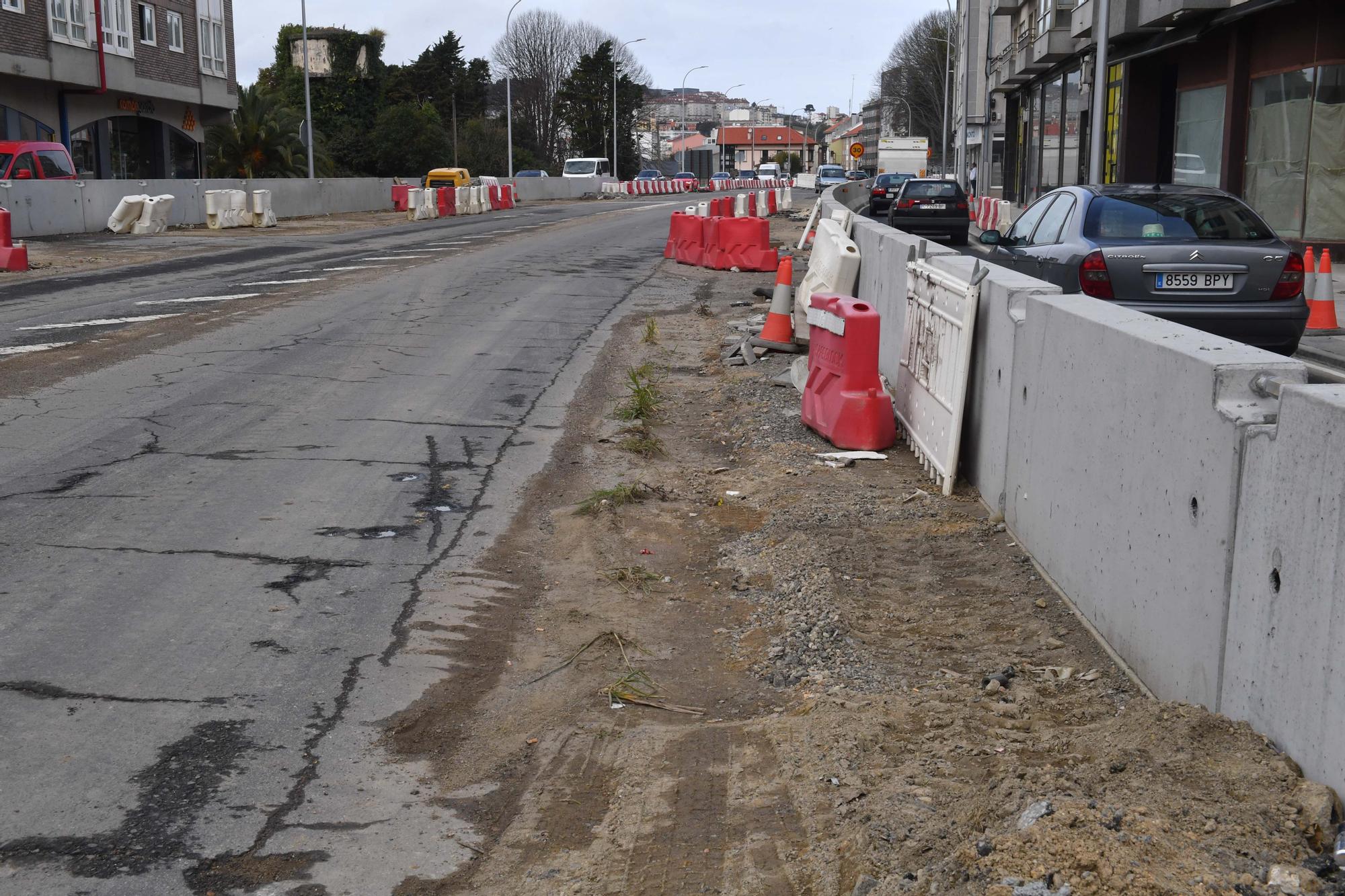 Arrancan los cambios de tráfico por la obra de Sol y Mar en Perillo