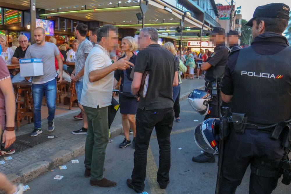 La Policía toma el Bierkönig de Playa de Palma