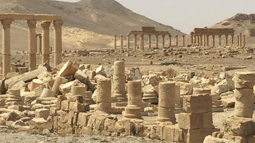 La ciudad de Palmira, patrimonio mundial de la UNESCO.