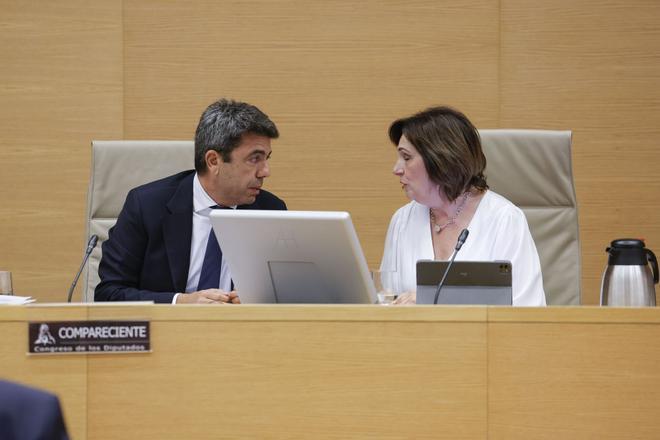 Carlos Mazón, en la comisión de investigación de la dana en el Congreso