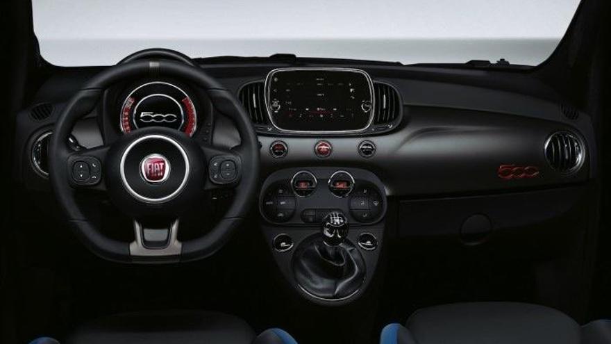 El interior del nuevo Fiat 500S.