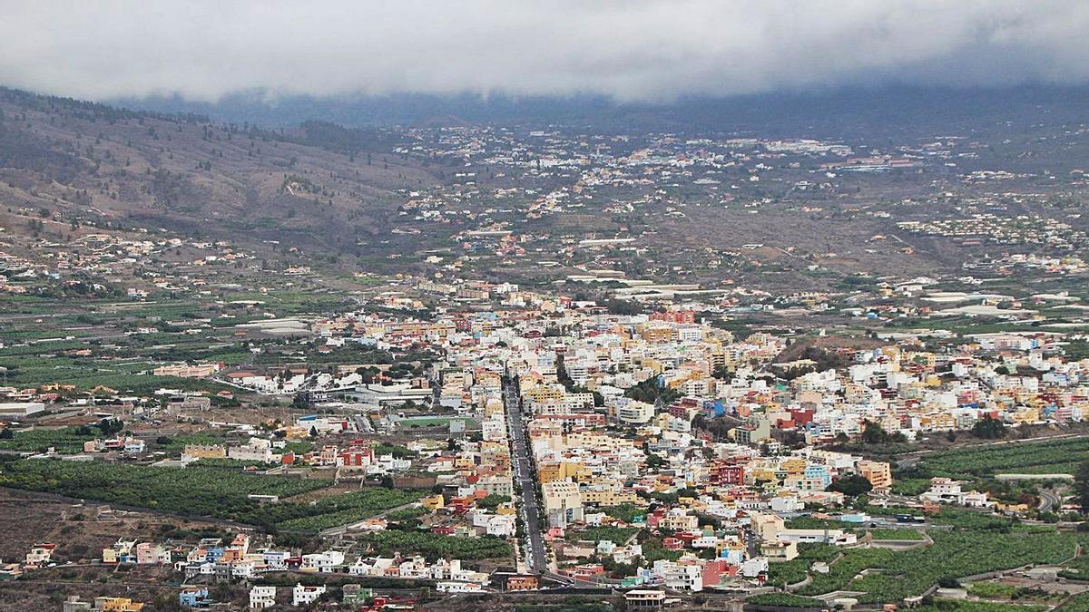 Panorámica de los municipios de El Paso y Los Llanos de Aridane.