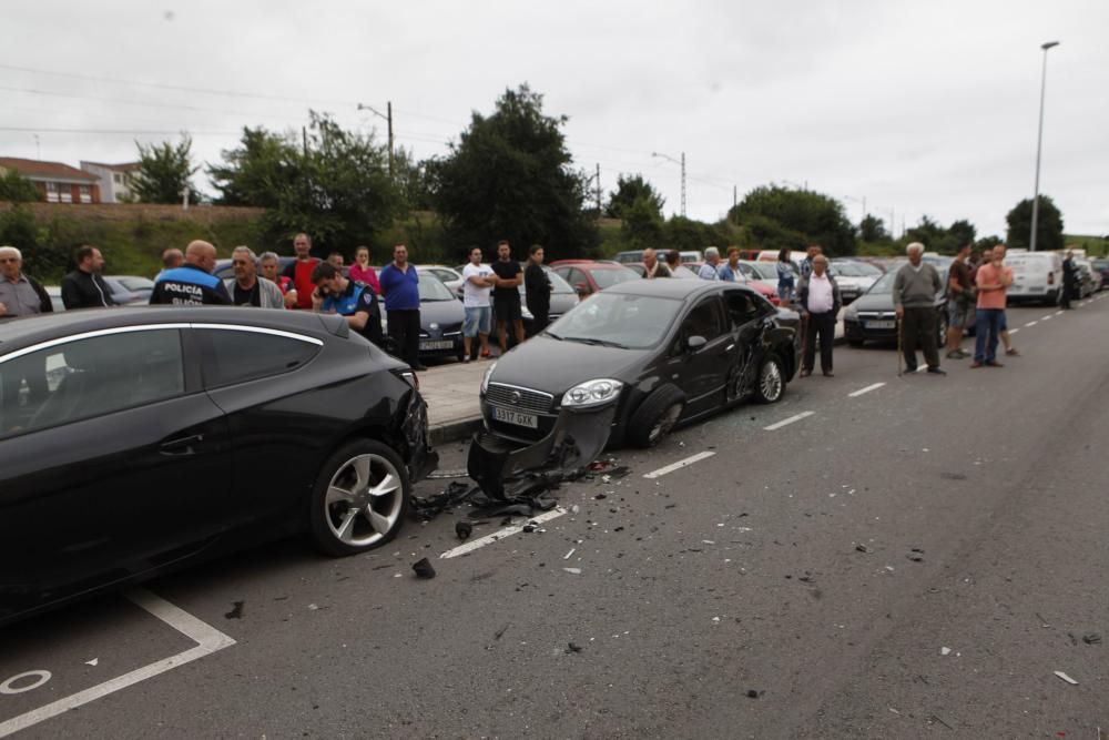 Accidente en la calle Ruiz en la Calzada