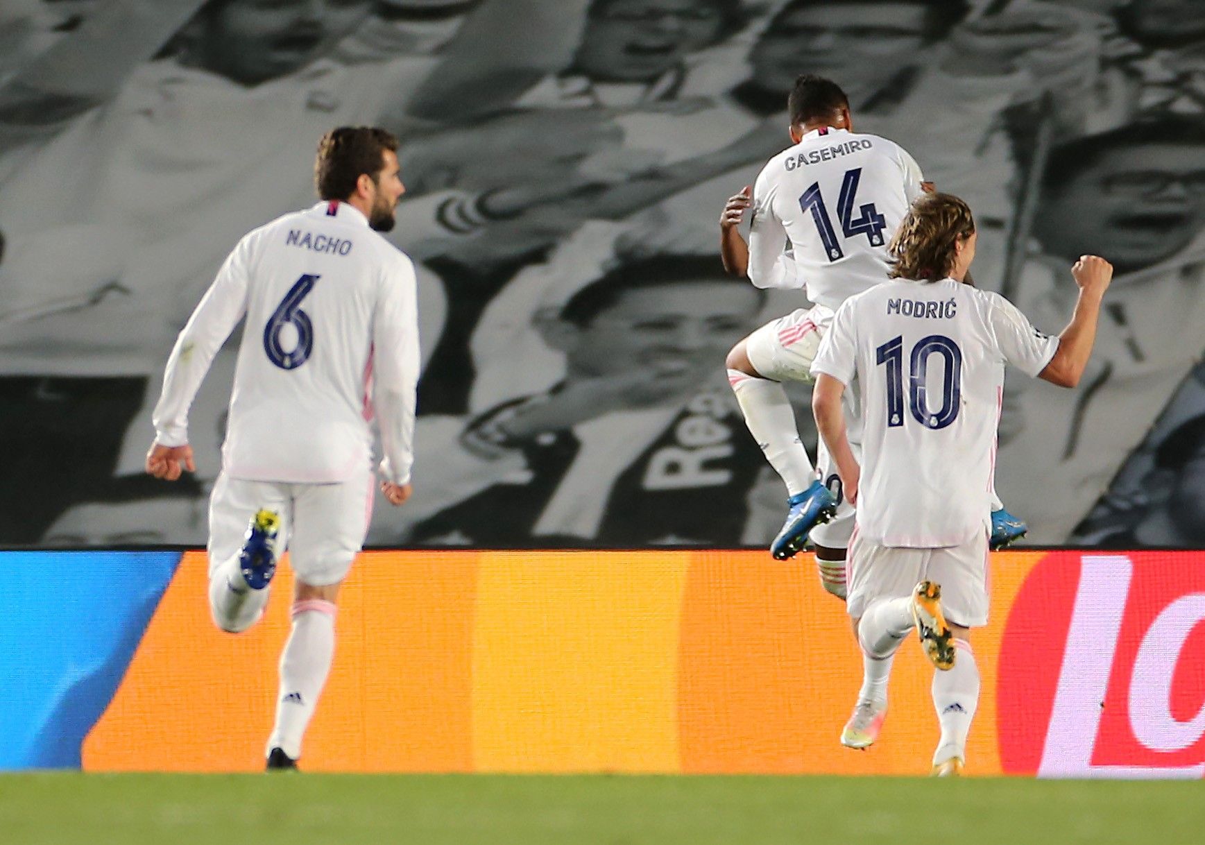 Celebración gol Madrid