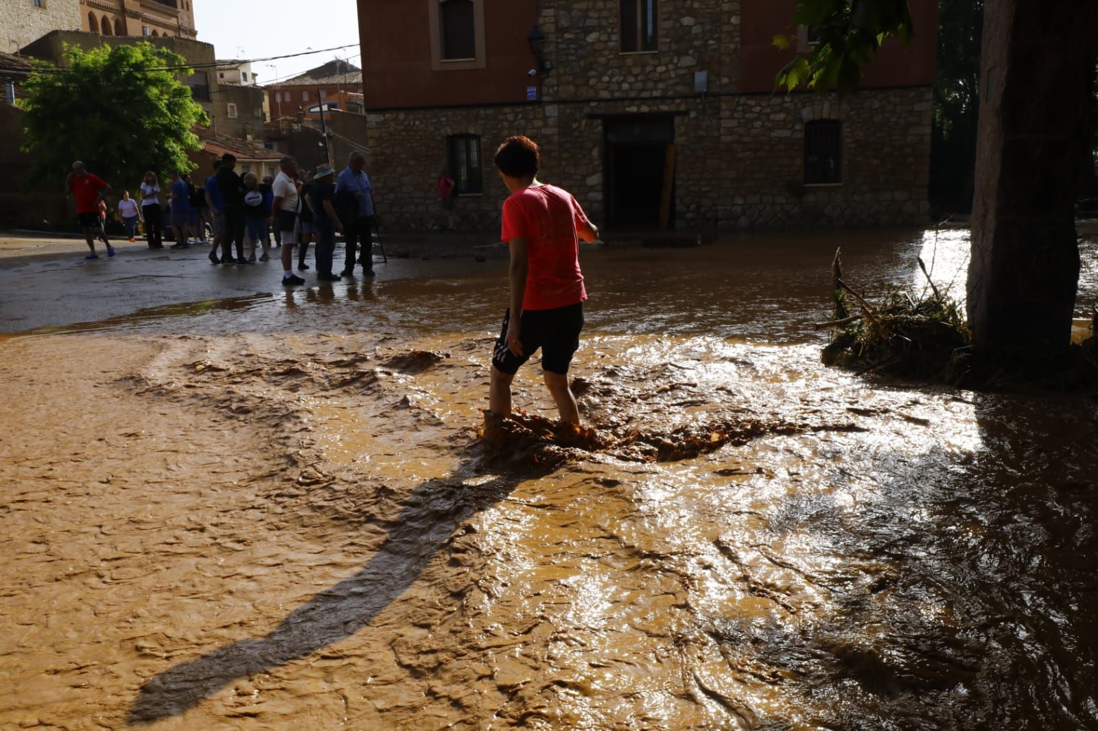 En imágenes | Así ha quedado Azuara tras la fuerte tormenta que causó destrozos este viernes