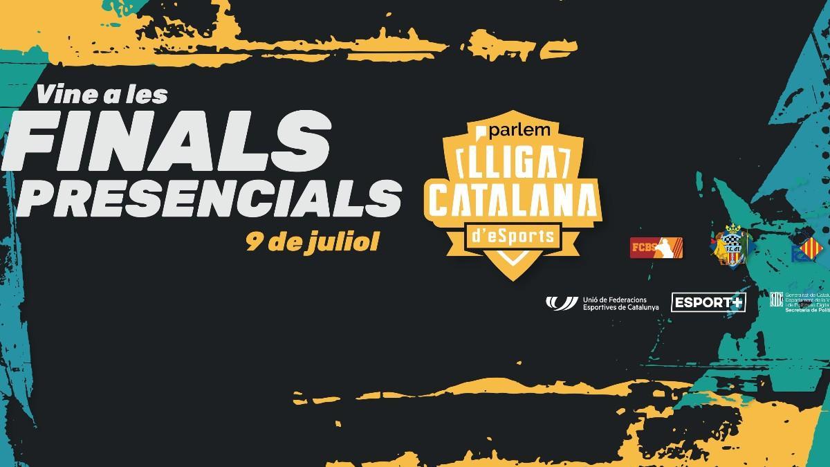 Cartel promocional de las primeras Finales Presenciales de la Parlem Lliga Catalana de eSports