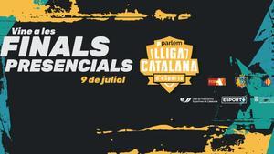 Cartel promocional de las primeras Finales Presenciales de la Parlem Lliga Catalana de eSports