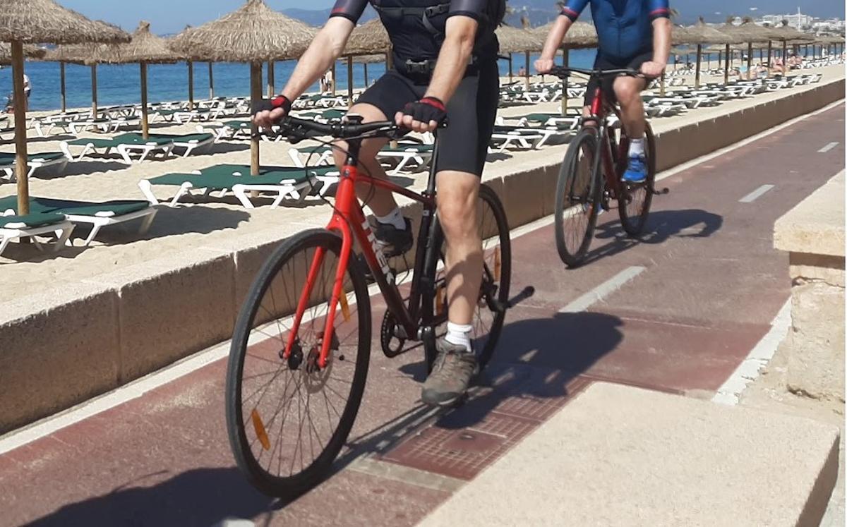 Der Radweg entlang der Meerespromenade in Palma (Symbolbild).