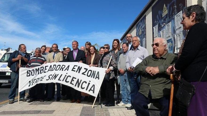 Un momento de la concentración realizada ayer.