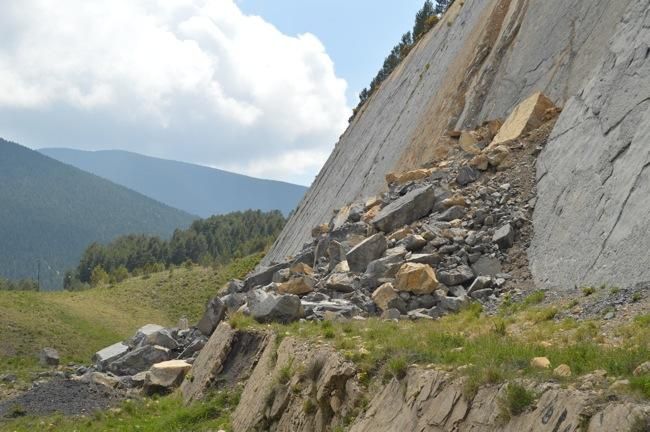 Una esllevissada destrossa les petjades de Fumanya