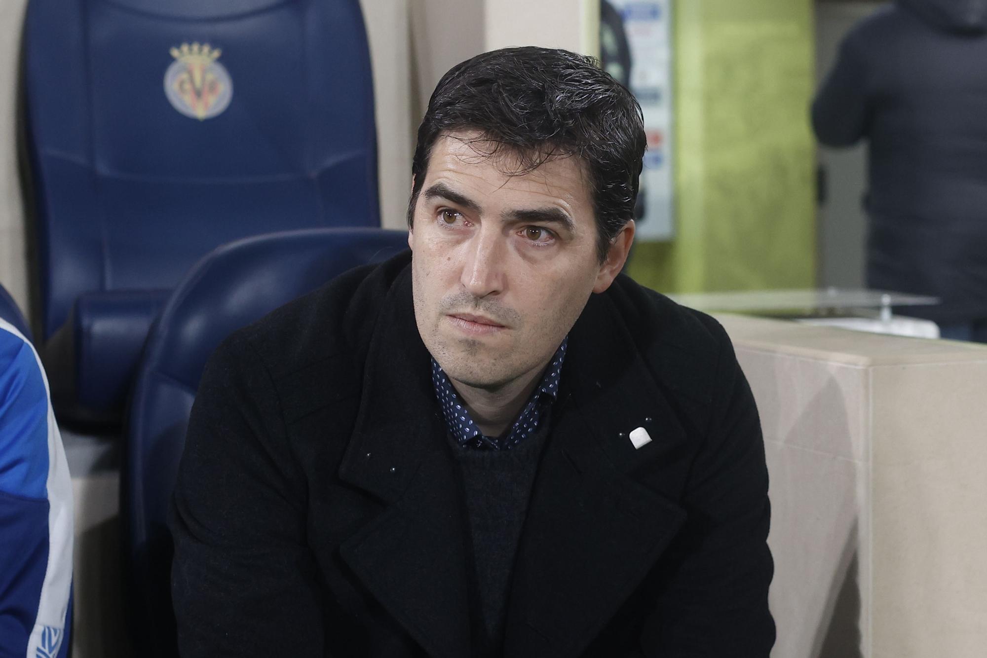 Andoni Iraola, entrenador del Rayo Vallecano, en su visita al Estadio de la Cerámica esta temporada.