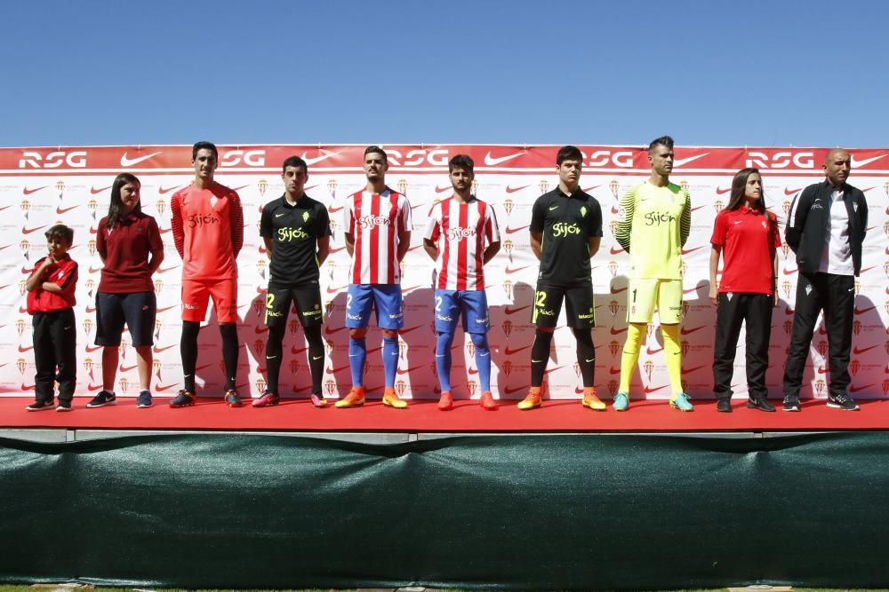 Presentación de la nueva equipación del Sporting para la temporada 2016/2017