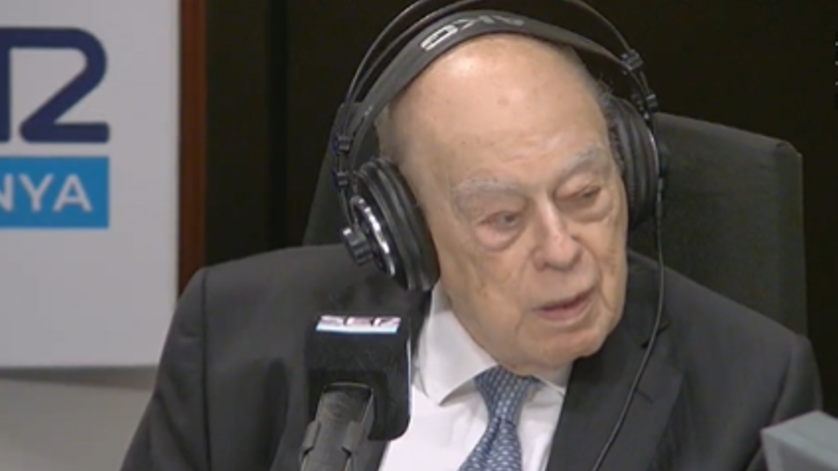 Jordi Pujol, durante la entrevista con Josep Cuní